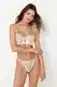 Trendyol White Lace Piping Detailed Rope Strapless Knitted Underwear Set