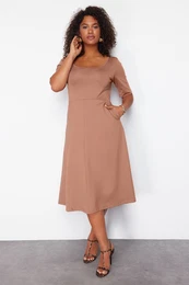 Curve Mink More Sustainable Midi Knitted Dress