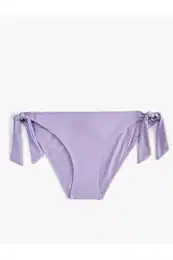 Basic Bikini Bottom Normal Waist Tie Side