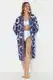 Trendyol Geometric Patterned Belted Mini Weaving 100% Cotton Beach Kimono & Kaftan