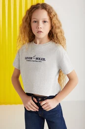 AGATE-GRM24025 100% cotton printed short sleeve girls t-shirt T-Shirt