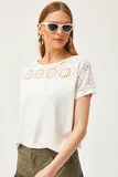 Short sleeves Bluze z Vezenino Broderie za dame image