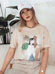 T-shirt damski BRAVIS brzoskwiniowy