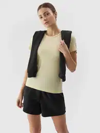 Dmsk hladk triko slim - svtle lut
