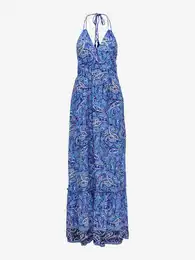Women's blue patterned maxi dress Veneda