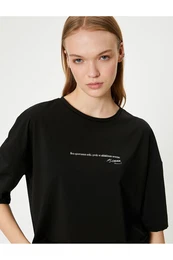 Atatrk Signature Printed Oversize Sports T-Shirt Crew Neck Short Sleeve