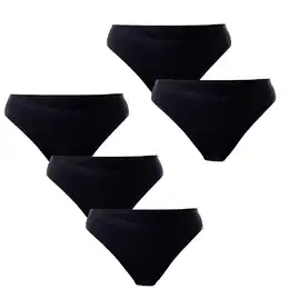 5PACK women's panties black