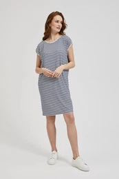 Women's Leisure Dress - Blue/White