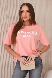 Cotton blouse Prosecco Mood salmon