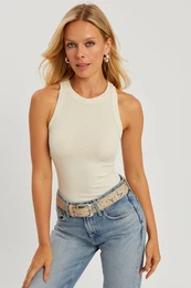 Women's Ecru Corduroy Blouse