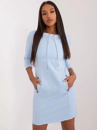 Light blue sweatshirt dress made of cotton