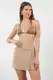 Trendyol Beige Woven Linen Look Short Skirt