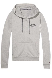 Sweatshirt - ZIP THRU HOODY grey