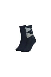 Socks - TH WOMEN CHECK SOCK 2P black