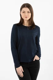 T-Shirt - JARA OPEN BACK TOP LS dark blue