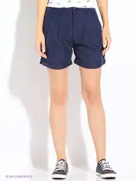 Shorts - High waist pleated short LART dark blue