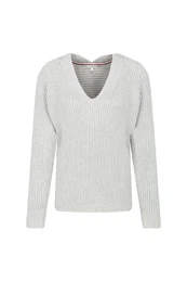 Sweater - HASEL V-NK SWTR grey