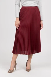 Skirt - TH ESSENTIAL MIDI SKIRT red-brown