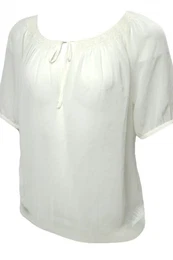 Blouse - ruth blouse ss white