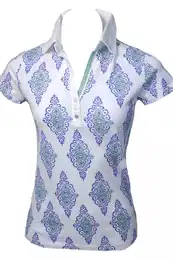 Polo shirt - sue prt polo white