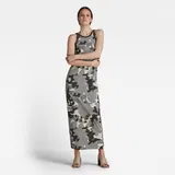 Khaki Maxi obleke za dame image