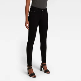 G-STAR Jeans - Midge Cody Mid Skinny Wmn Black