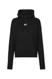 Sweatshirt - TJW TOMMY CENTER BADGE HOODIE black