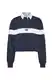Tommy Jeans Polo Shirt - TJW CROP TINY TOMMY 1 POLO LS Blue-White
