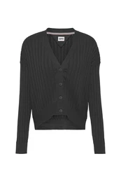 Cardigan - TJW ESSENTIAL RIB CARDIGAN black