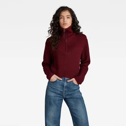 G-STAR Sweater - Noble knit burgundy