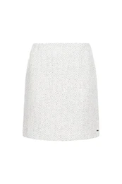 Skirt - WOOL BLEND HERRINGB SHORT SKIRT grey