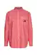 Tommy Jeans Shirt - TJW BADGE BOYFRIEND SHIRT pink