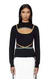 Sweatshirt - F-CROSSETTE SWEAT-SHIRT black