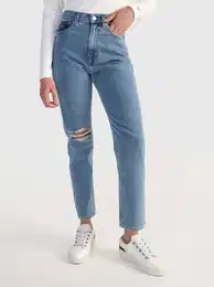 Jeans - IZZIE HR SLIM ANKLE CF6115 blue