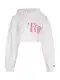 Tommy Jeans Sweatshirt - TJW SUPER CROP BOLD TOMMY HOODIE white