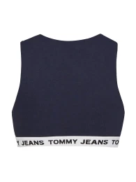 Top - TJW SUPER CROP V-LOGO WAISTAND blue
