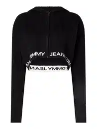 Cardigan - TJW BXY CROP ZIP WAI black