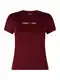 Tommy Jeans T-shirt - TJW BABY SERIF LINEA red