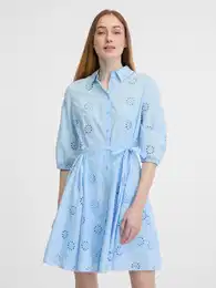 Blue Women's Shirt Dress - Women's