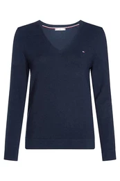 Sweater - HERITAGE V-NK SWEATER dark blue