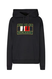 Sweatshirt - RELAXED OCO FLAG HOODIE LS dark blue