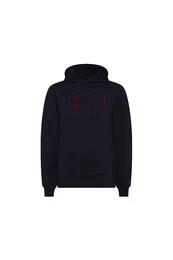Sweatshirt - REGULAR CHECK HOODIE LS dark blue