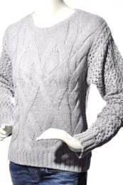 Sweater - FAWN CN SWEATER grey