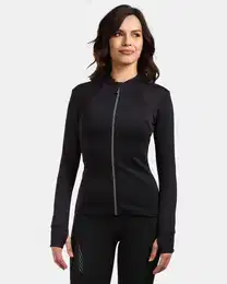 Women's sports sweatshirt without hood LAJEN-W Black