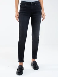 Woman's Tapered Trousers Denim 115055 Denim-896