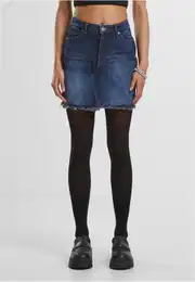Dmsk sukn Heavy Mini Denim tmav modr