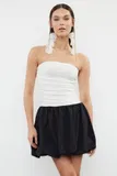 Bela Babydoll Obleke za dame image