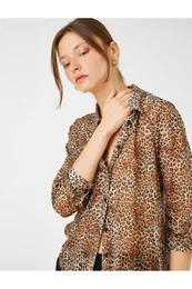 Long Sleeve Chiffon Shirt Buttoned
