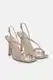 Trendyol Beige Patent Leather Strapped Women's Heeled Sandals
