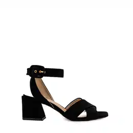 Flip-flops - CROSS SANDAL T.60 - CAMOSCIO black